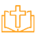 orange bible icon | GPBC
